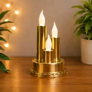 Flameless LED Candle Trio Set – Realistic Flickering Flame Effect
